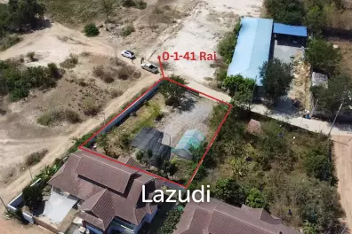 ขายที่ดิน 0-1-41 ไร่ รูปแปลงสี่เหลี่ยม ย่านทับใต้ หัวหิน