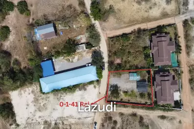 ขายที่ดิน 0-1-41 ไร่ รูปแปลงสี่เหลี่ยม ย่านทับใต้ หัวหิน