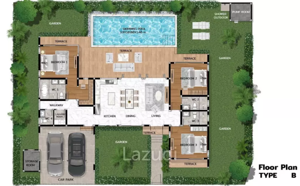 New Model pool villa Salween Forest Garden Hua Hin