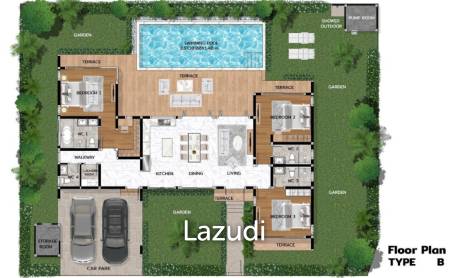 New Model pool villa Salween Forest Garden Hua Hin