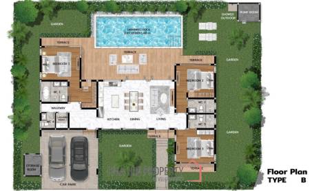 New Model pool villa Salween Forest Garden Hua Hin