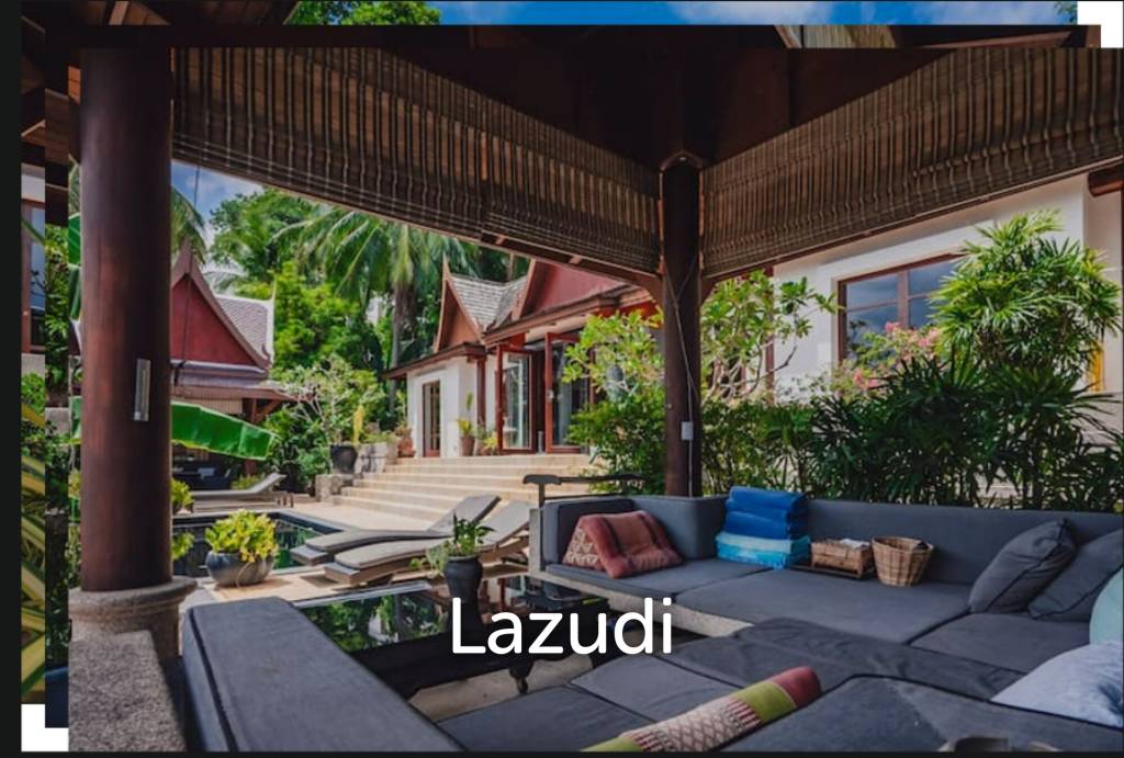 3-Bedroom Hillside Pool Villa within Walking Distance to Surin Beach