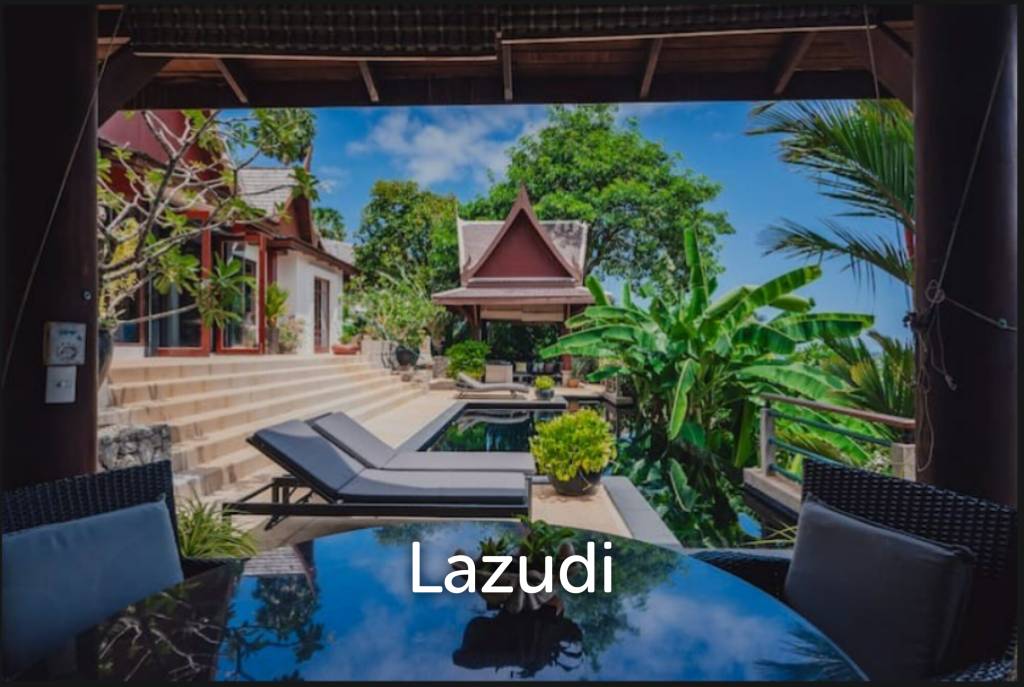 3-Bedroom Hillside Pool Villa within Walking Distance to Surin Beach