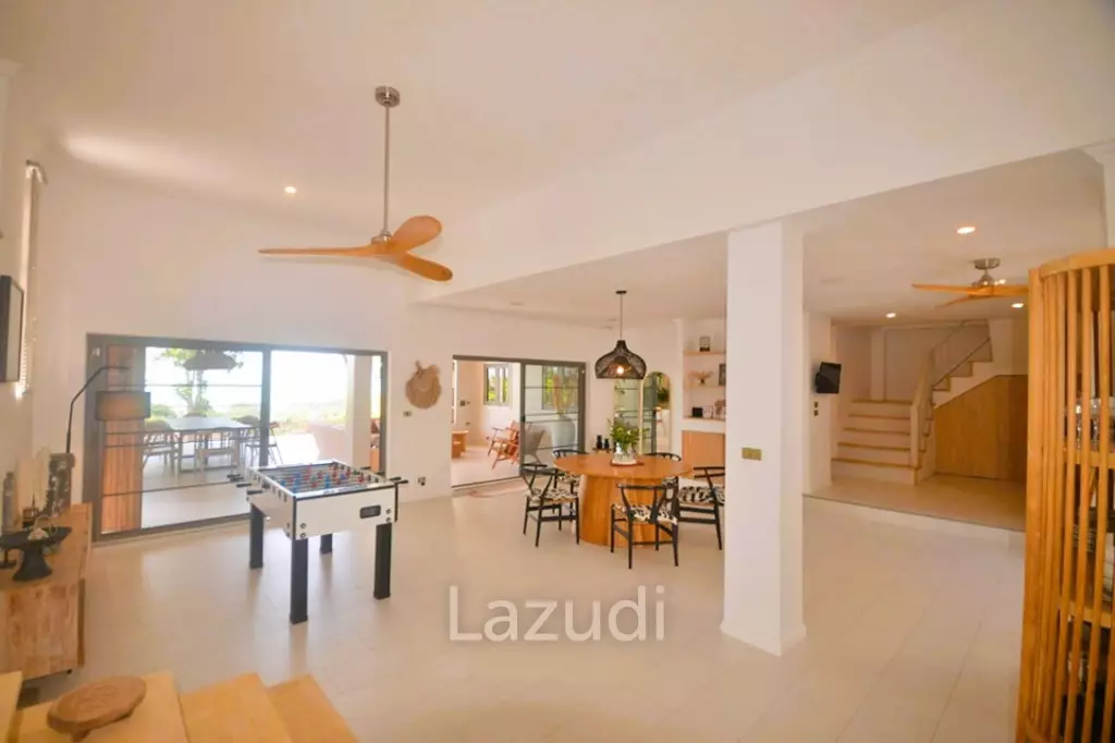 Spacious 5-Bed Sea View Villa in Plai Laem