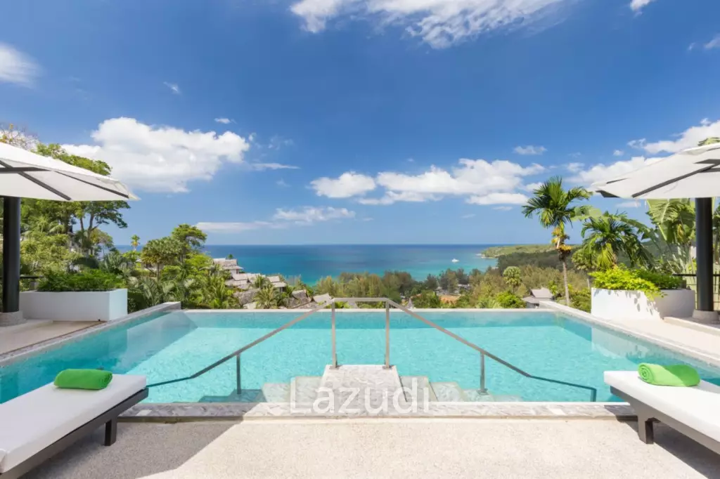 Luxury 5-Bedroom Pool Villa with Stunning Panoramic Views over Surin Beach