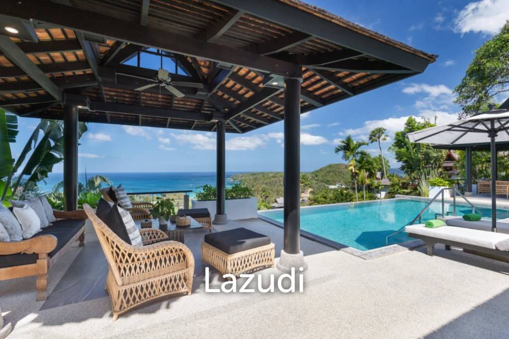 Luxury 5-Bedroom Pool Villa with Stunning Panoramic Views over Surin Beach