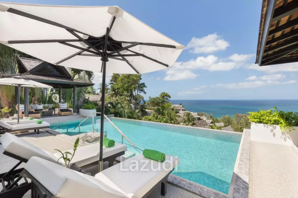 Luxury 5-Bedroom Pool Villa with Stunning Panoramic Views over Surin Beach
