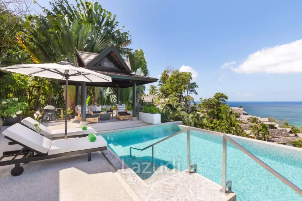 Luxury 5-Bedroom Pool Villa with Stunning Panoramic Views over Surin Beach