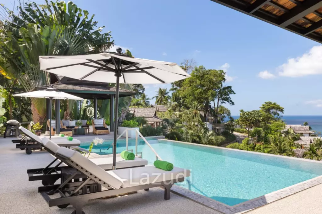 Luxury 5-Bedroom Pool Villa with Stunning Panoramic Views over Surin Beach