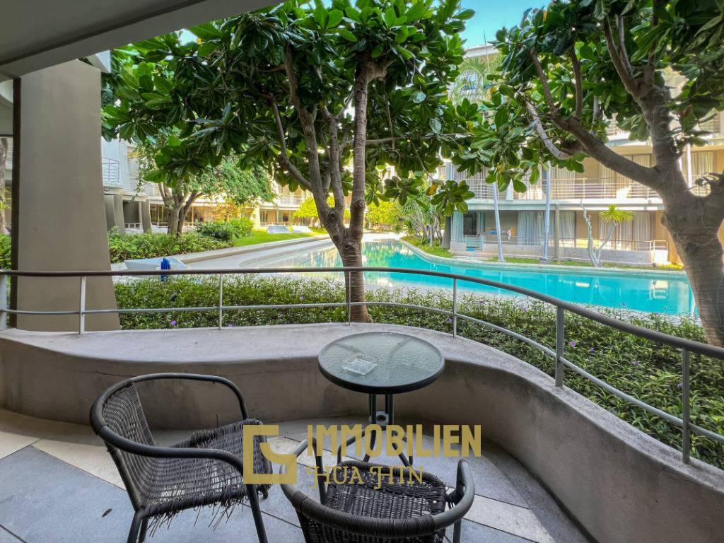 75 qm große Eigentumswohnung mit 2 Schlafzimmern und Poolblick in Baan SanKraam Cha-Am zur Miete