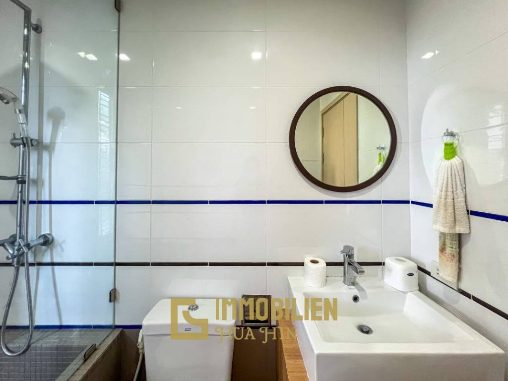 75 qm große Eigentumswohnung mit 2 Schlafzimmern und Poolblick in Baan SanKraam Cha-Am zur Miete