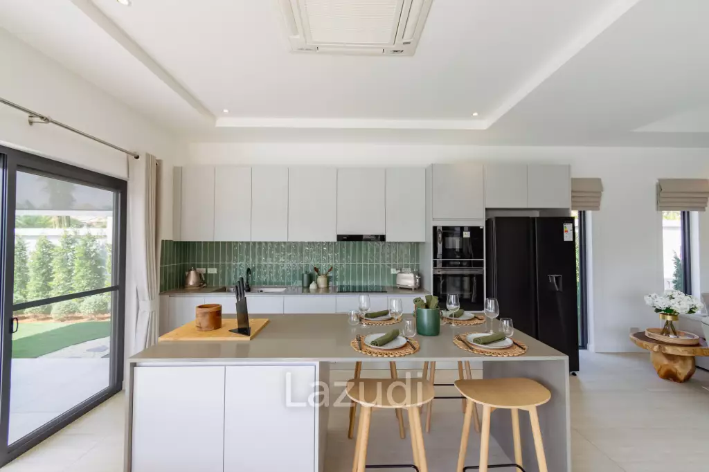 New Modern pool villa with solar in Thap Tai Hua Hin