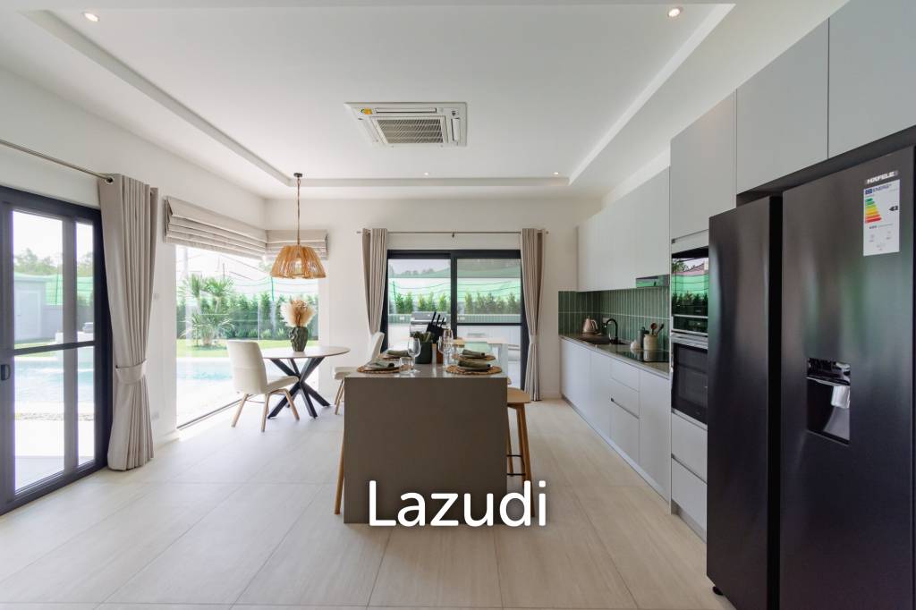 New Modern pool villa with solar in Thap Tai Hua Hin