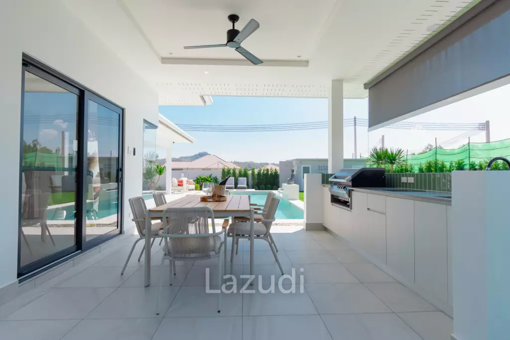 New Modern pool villa with solar in Thap Tai Hua Hin