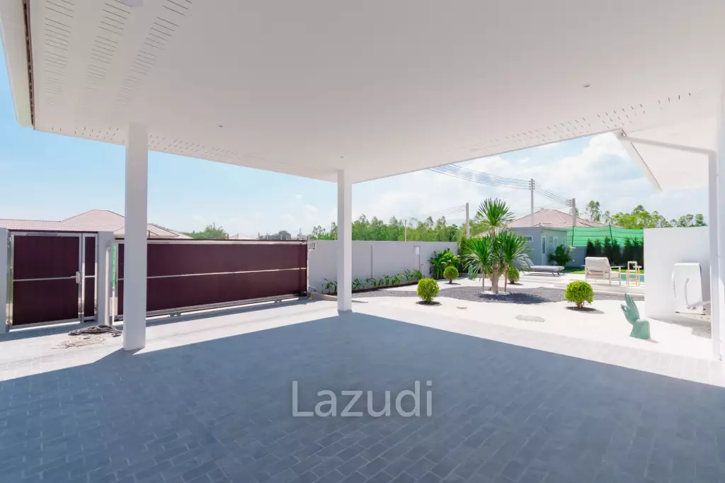 New Modern pool villa with solar in Thap Tai Hua Hin
