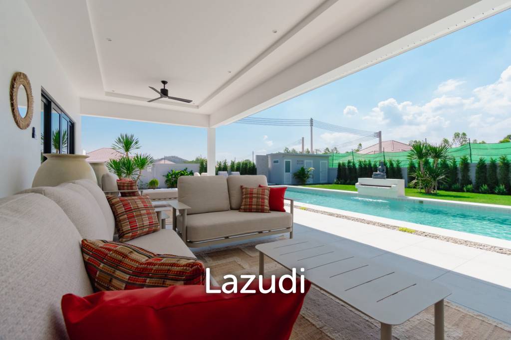 New Modern pool villa with solar in Thap Tai Hua Hin