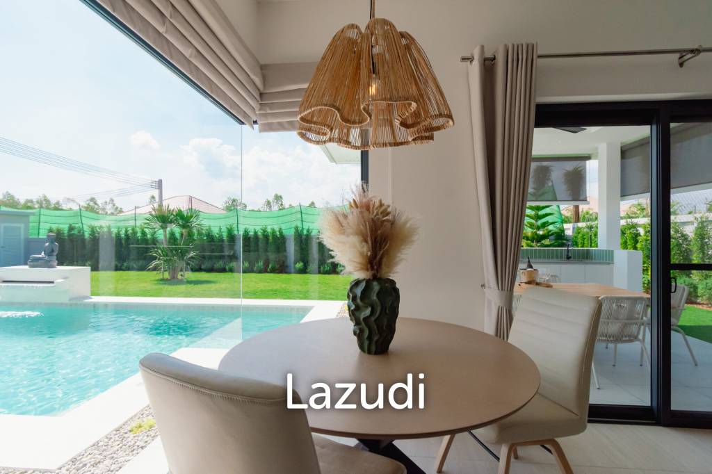 New Modern pool villa with solar in Thap Tai Hua Hin