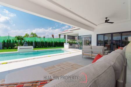 New Modern pool villa with solar in Thap Tai Hua Hin