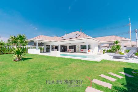 New Modern pool villa with solar in Thap Tai Hua Hin