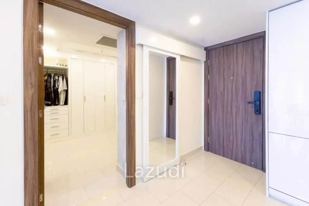 คอนโด 68 ตร.ม. ชั้น 8 ใจกลางพัทยา ทำเลหนองปรือ ห้องมุมระเบียงกว้าง