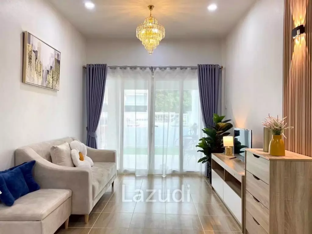 บ้านเดี่ยวชั้นเดียว 90 ตร.ม. พร้อมที่จอดรถ นาเกลือ-หนองปรือ บางละมุง