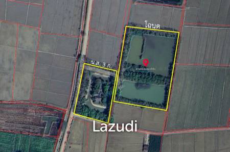 ขายที่ดิน 14 ไร่ ในบรรยากาศกลางทุ่งนาและวิวภูเขา ใน อ.พาน