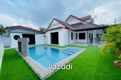 วิลล่าโมเดิร์นชั้นเดียว 220 ตร.ม. พร้อมสระส่วนตัว ทำเลหนองปรือ บางละมุง