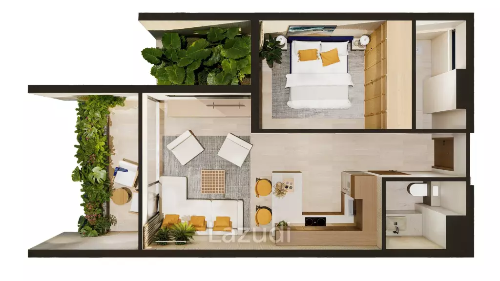 1-Bed Apartment with Full Resort Amenities at Azura Resort