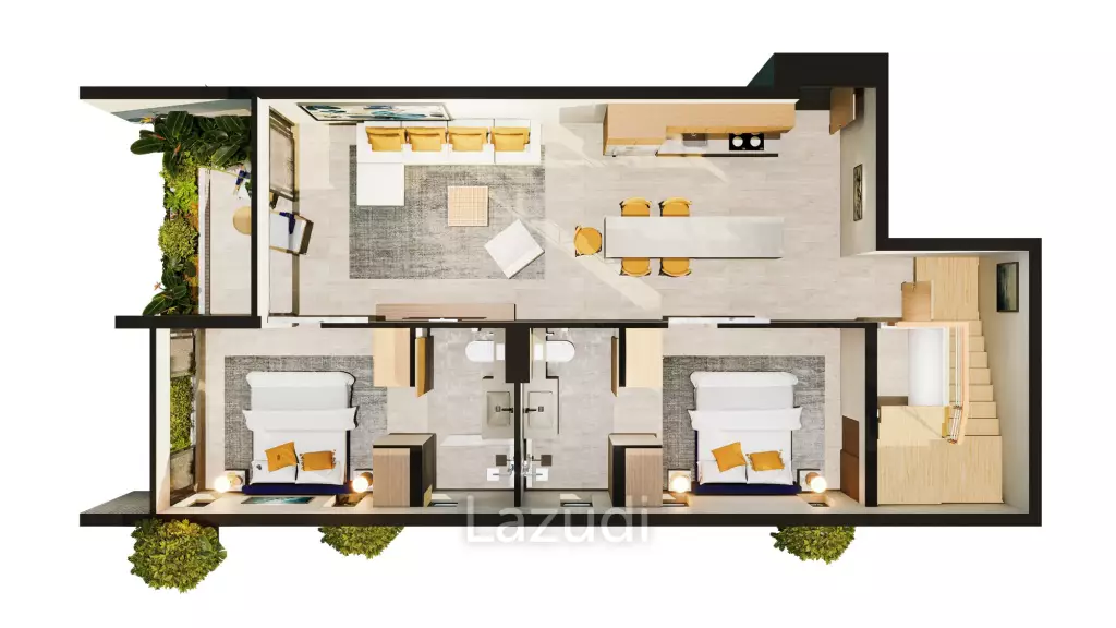Penthouse Apartment with Full Resort Amenities at Azura Resort