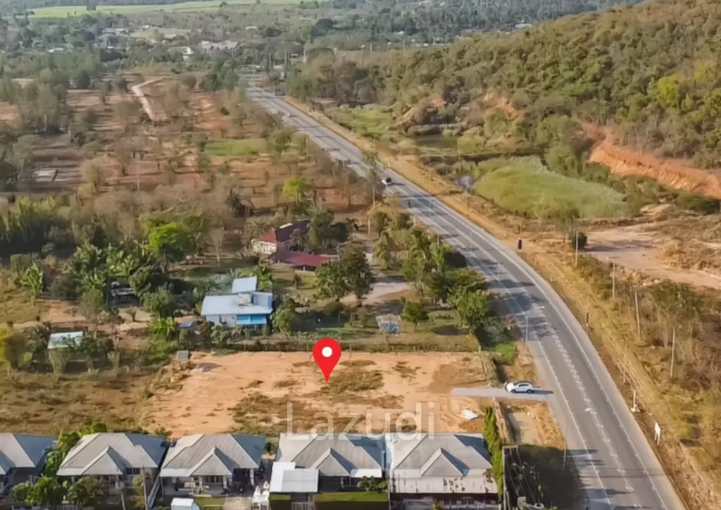 1-1-92 Rai Freehold Land in Thap Tai Hua Hin with Road Frontage