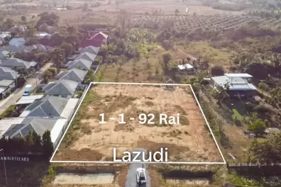 ขายที่ดิน 1-1-92 ไร่ ทำเลชุมชน ติดถนนลาดยาง หัวหิน