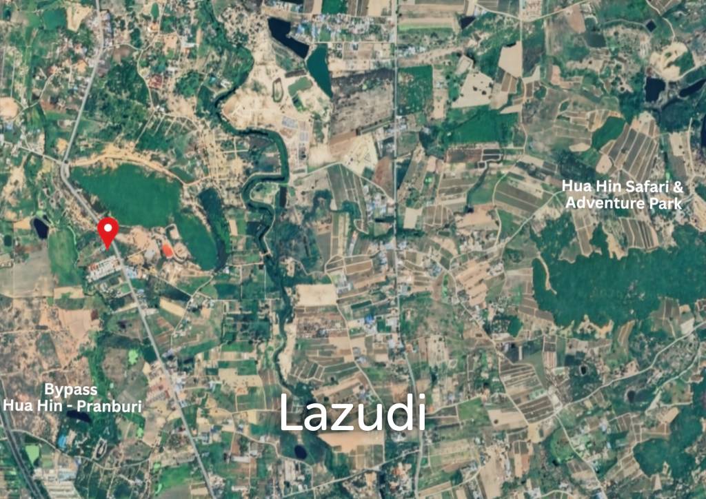 1-1-92 Rai Freehold Land in Thap Tai Hua Hin with Road Frontage
