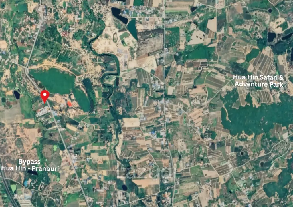 1-1-92 Rai Freehold Land in Thap Tai Hua Hin with Road Frontage