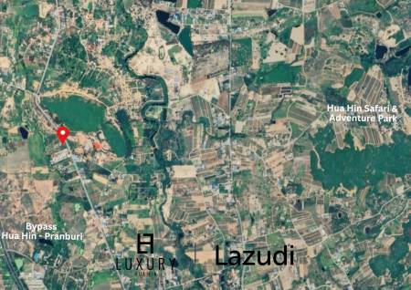 1-1-92 Rai Freehold Land in Thap Tai Hua Hin with Road Frontage