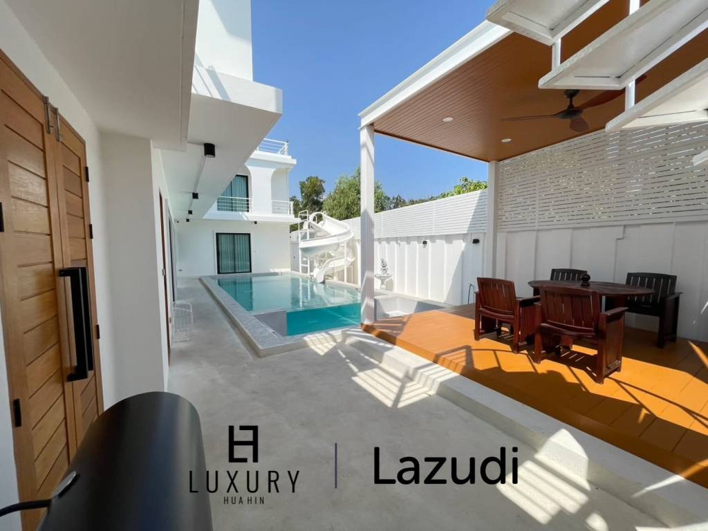 วิลลาหรูพูลวิลลาสไตล์โมเดิร์นหัวหิน 5 ห้องนอน