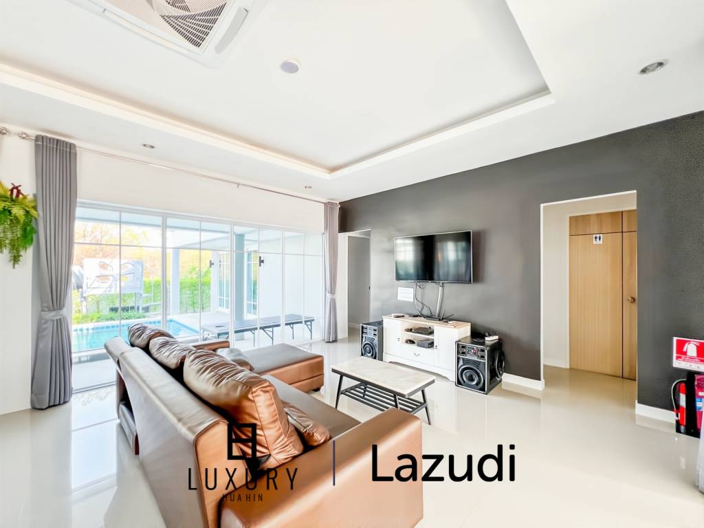 Modern 3-Bed Pool Villa 165 Sqm in Mountain View Cha-Am