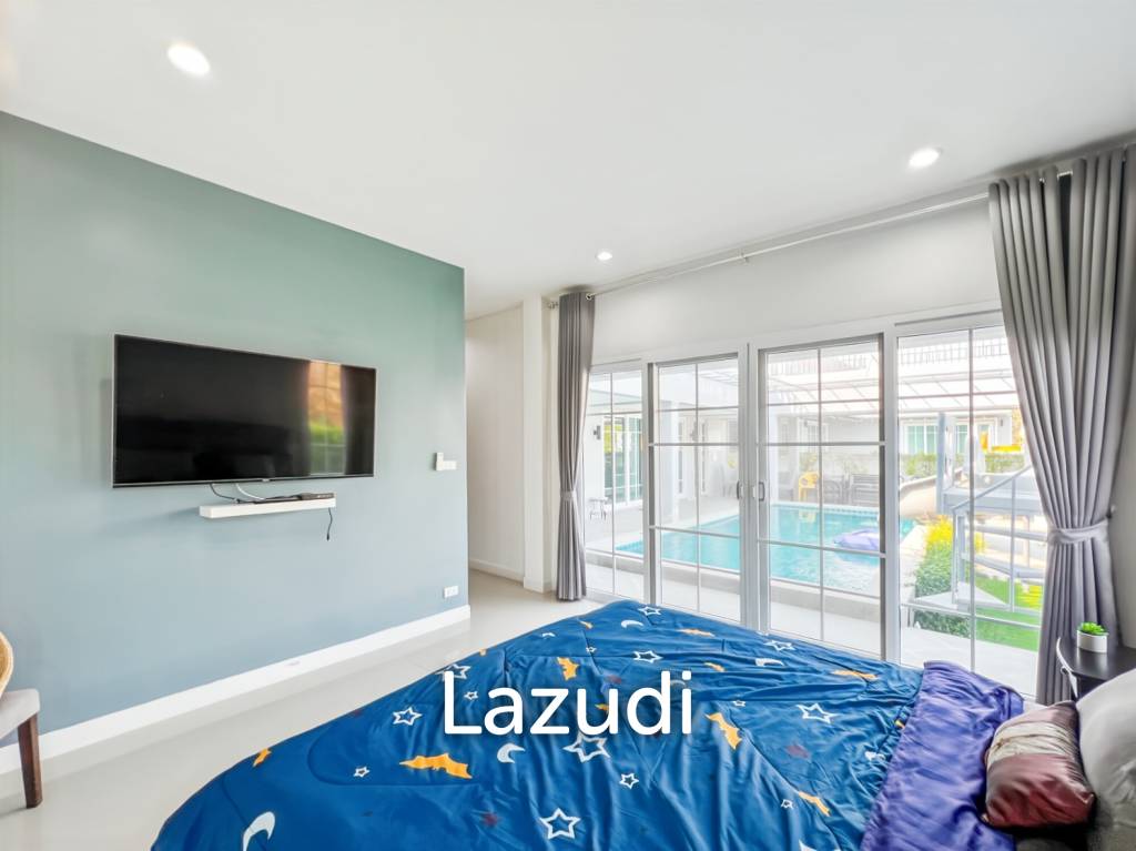 Modern 3-Bed Pool Villa 165 Sqm in Mountain View Cha-Am