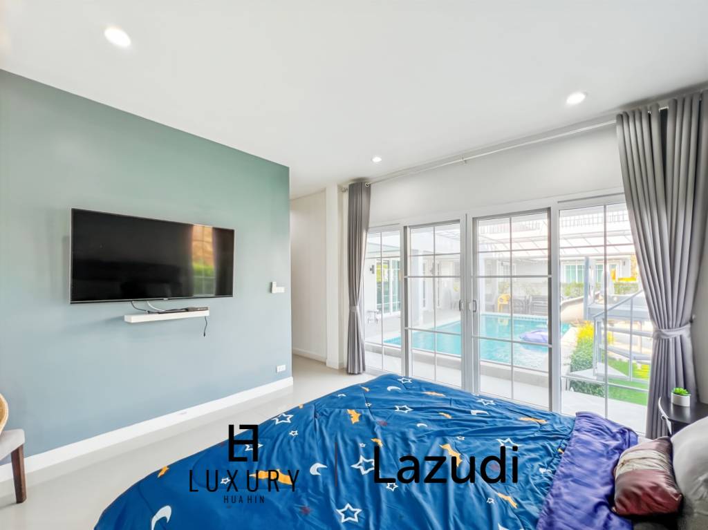 Modern 3-Bed Pool Villa 165 Sqm in Mountain View Cha-Am