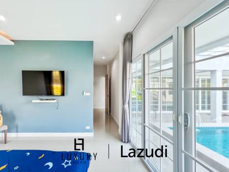 Modern 3-Bed Pool Villa 165 Sqm in Mountain View Cha-Am