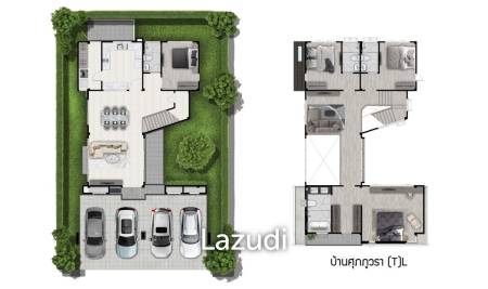 Spacious 4-Bedroom Pool Villa Just 50m to the Beach