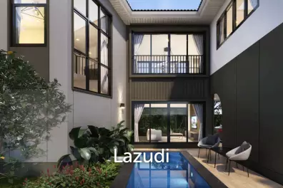 Spacious 4-Bedroom Pool Villa Just 50m to the Beach