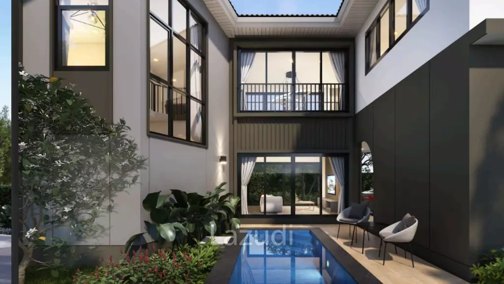 Spacious 4-Bedroom Pool Villa Just 50m to the Beach