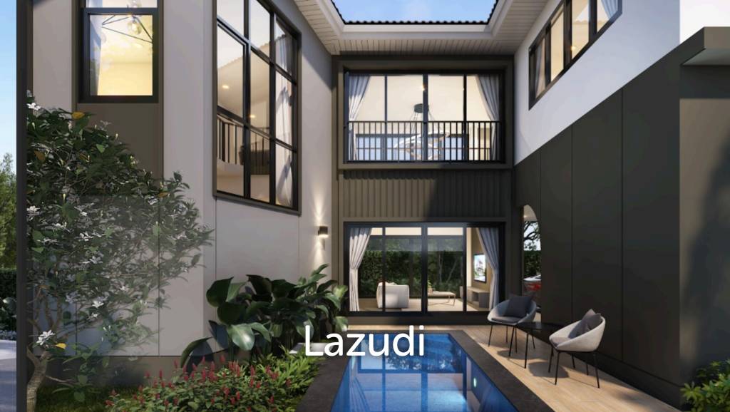 Spacious 4-Bedroom Pool Villa Just 50m to the Beach