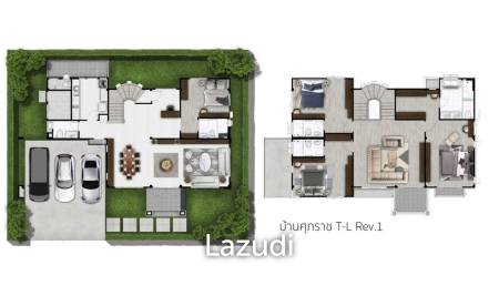 Spacious 4-Bedroom Pool Villa Just 50m to the Beach