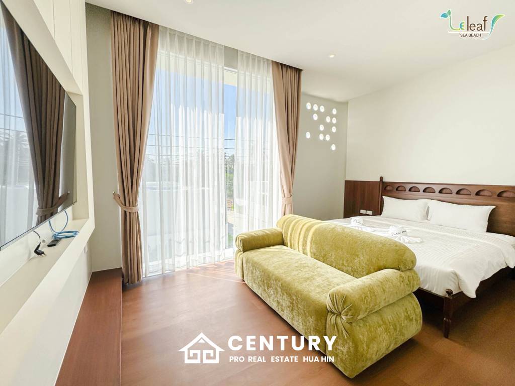 350 sqm modern pool villa in Pak Nam Pran Leleaf Sea Beach project