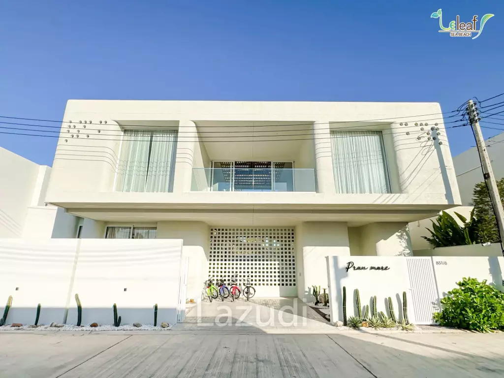 350 sqm modern pool villa in Pak Nam Pran Leleaf Sea Beach project