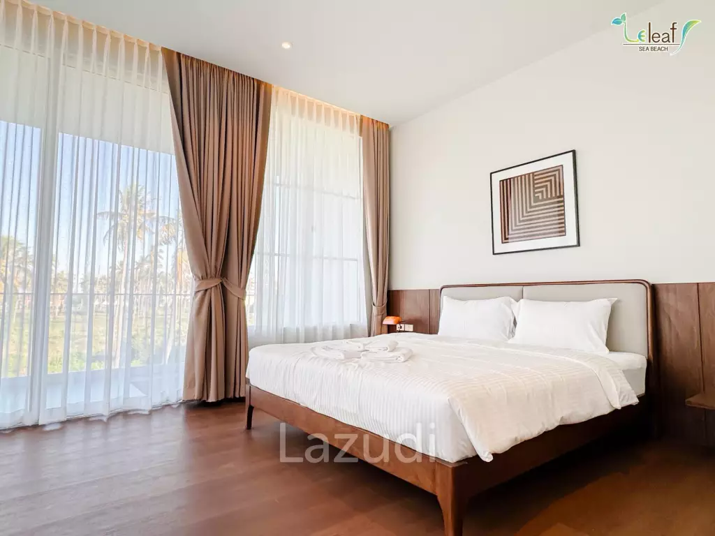 350 sqm modern pool villa in Pak Nam Pran Leleaf Sea Beach project