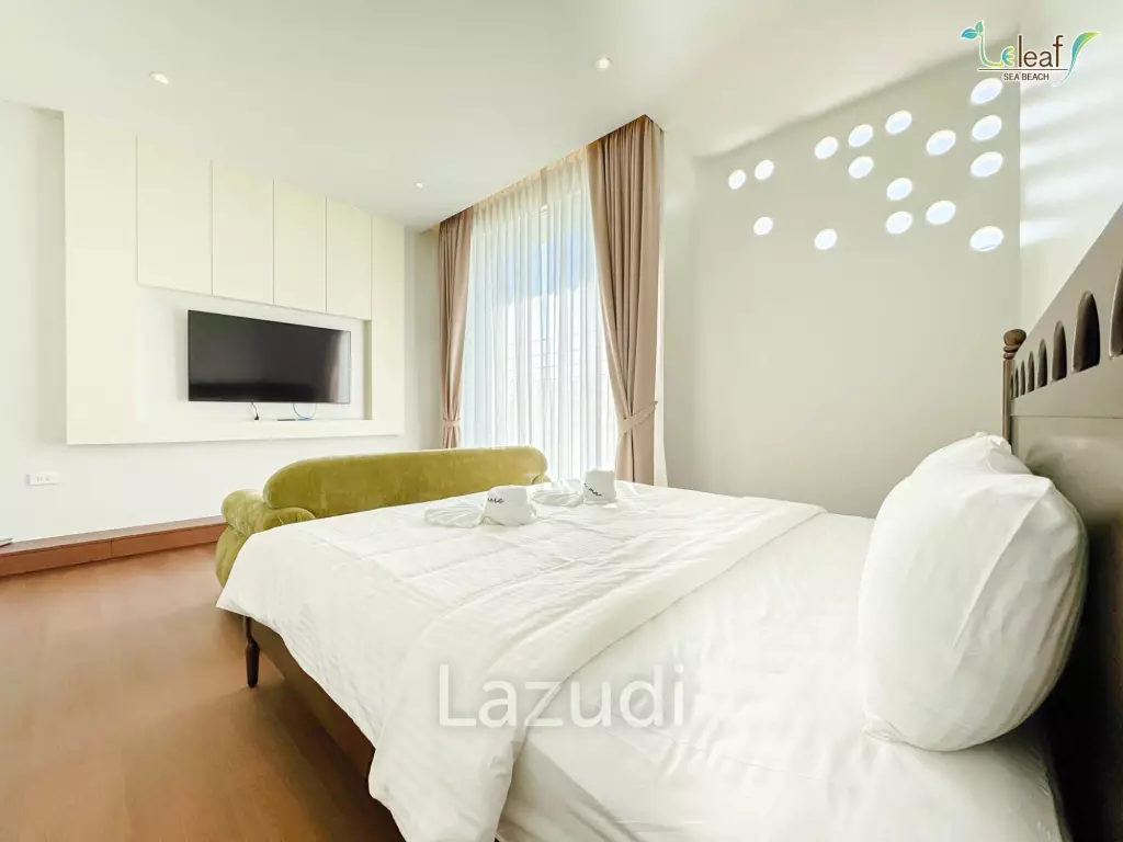 350 sqm modern pool villa in Pak Nam Pran Leleaf Sea Beach project