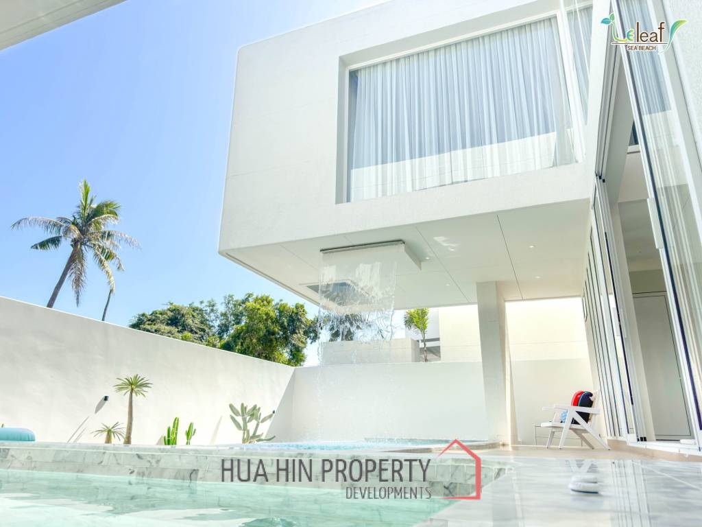 350 sqm modern pool villa in Pak Nam Pran Leleaf Sea Beach project