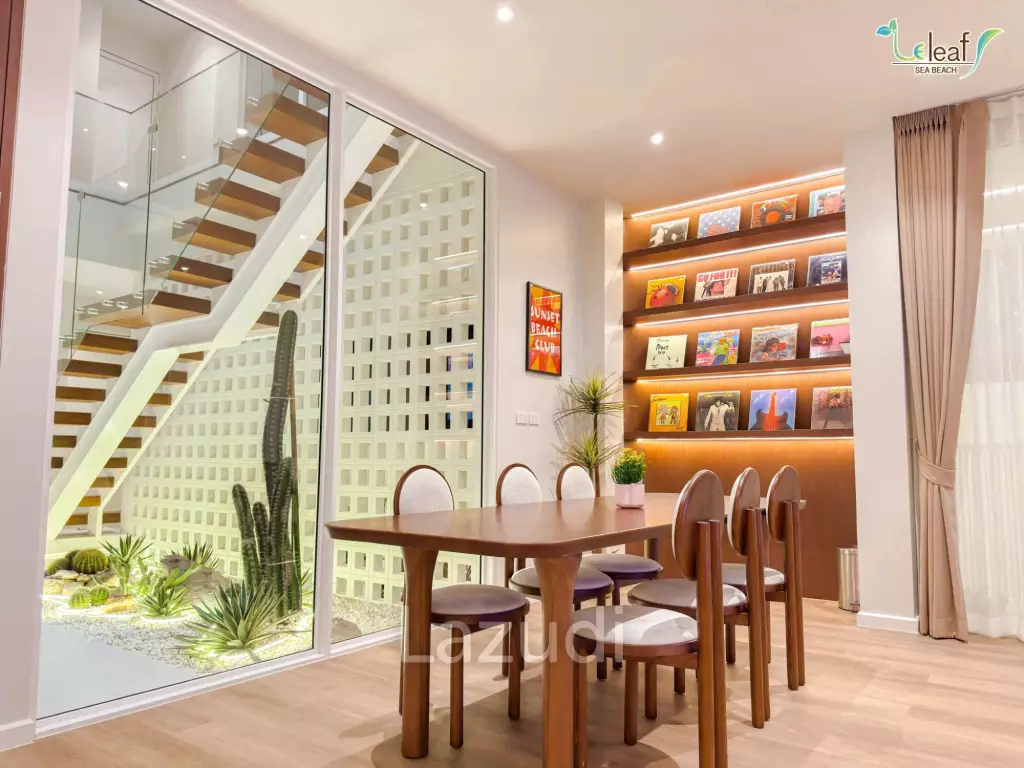 350 sqm modern pool villa in Pak Nam Pran Leleaf Sea Beach project